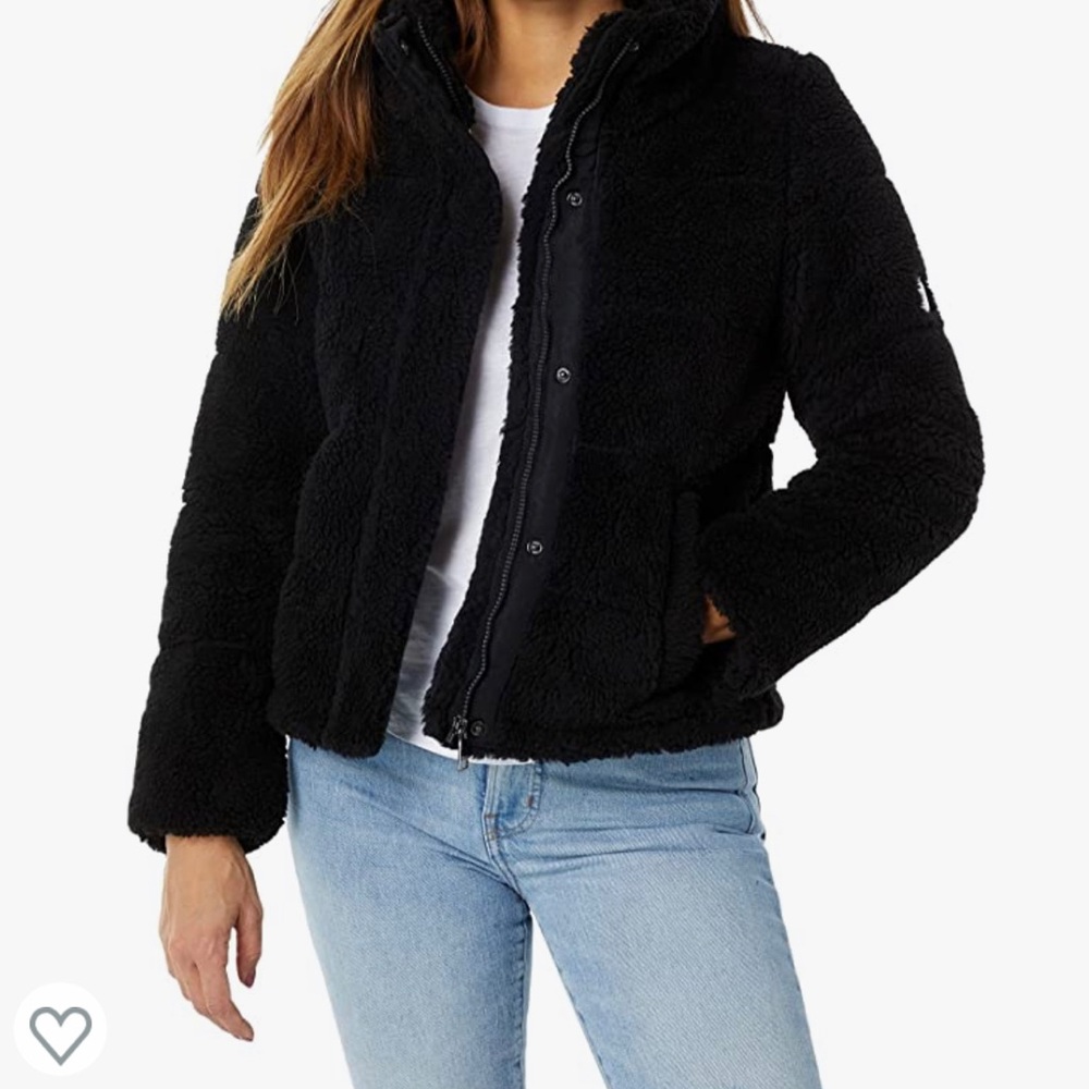 Black Calvin Klein Sherpa Jacket